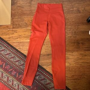 lululemon athletica High-Waist Rust Orange Leggings